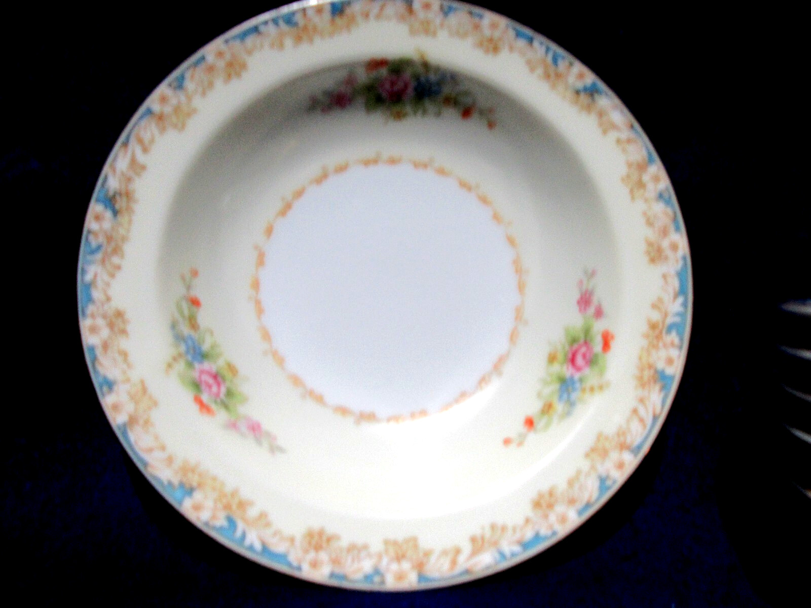 6 VINTAGE FINE ROSE CHINA Dessert /Fruit Bowls Made In Occupied Japan FLORAL