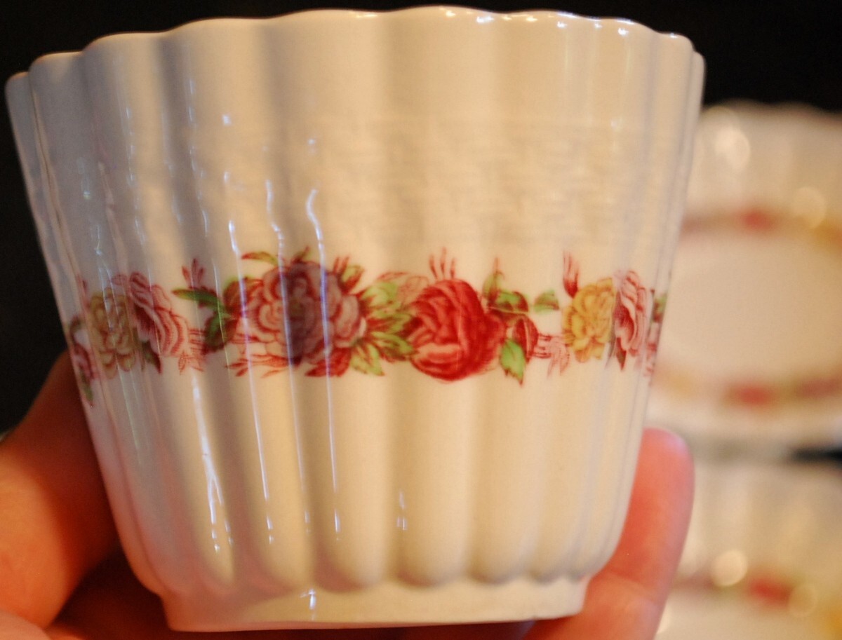 Vtg Set 3 SPODE ROSE BRIAR 5 Piece Place Settings [15 pc total] England OLD MARK
