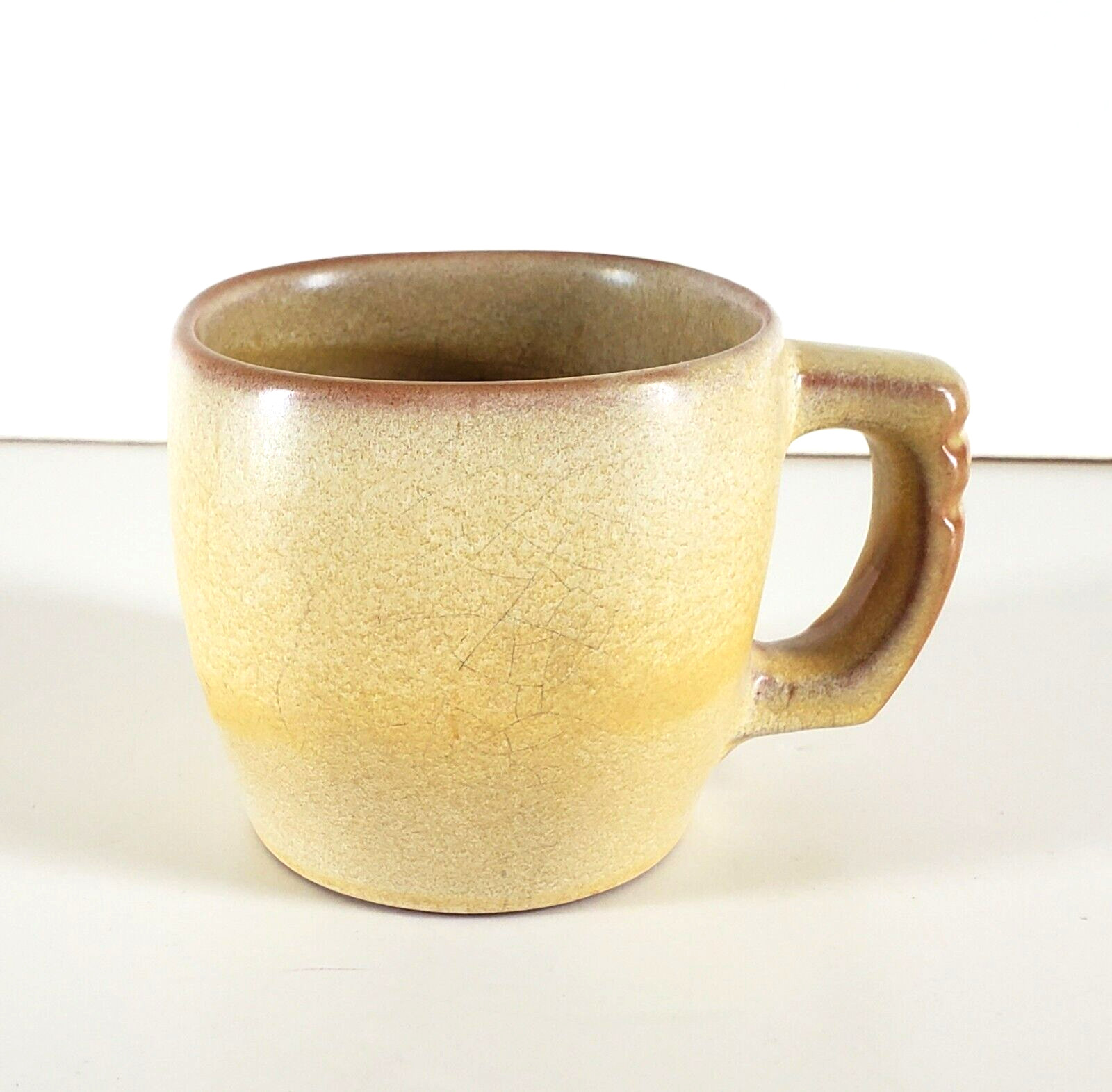 Vintage Frankoma Pottery Plainsman Desert Gold Mug 3 1/8in 5C #2