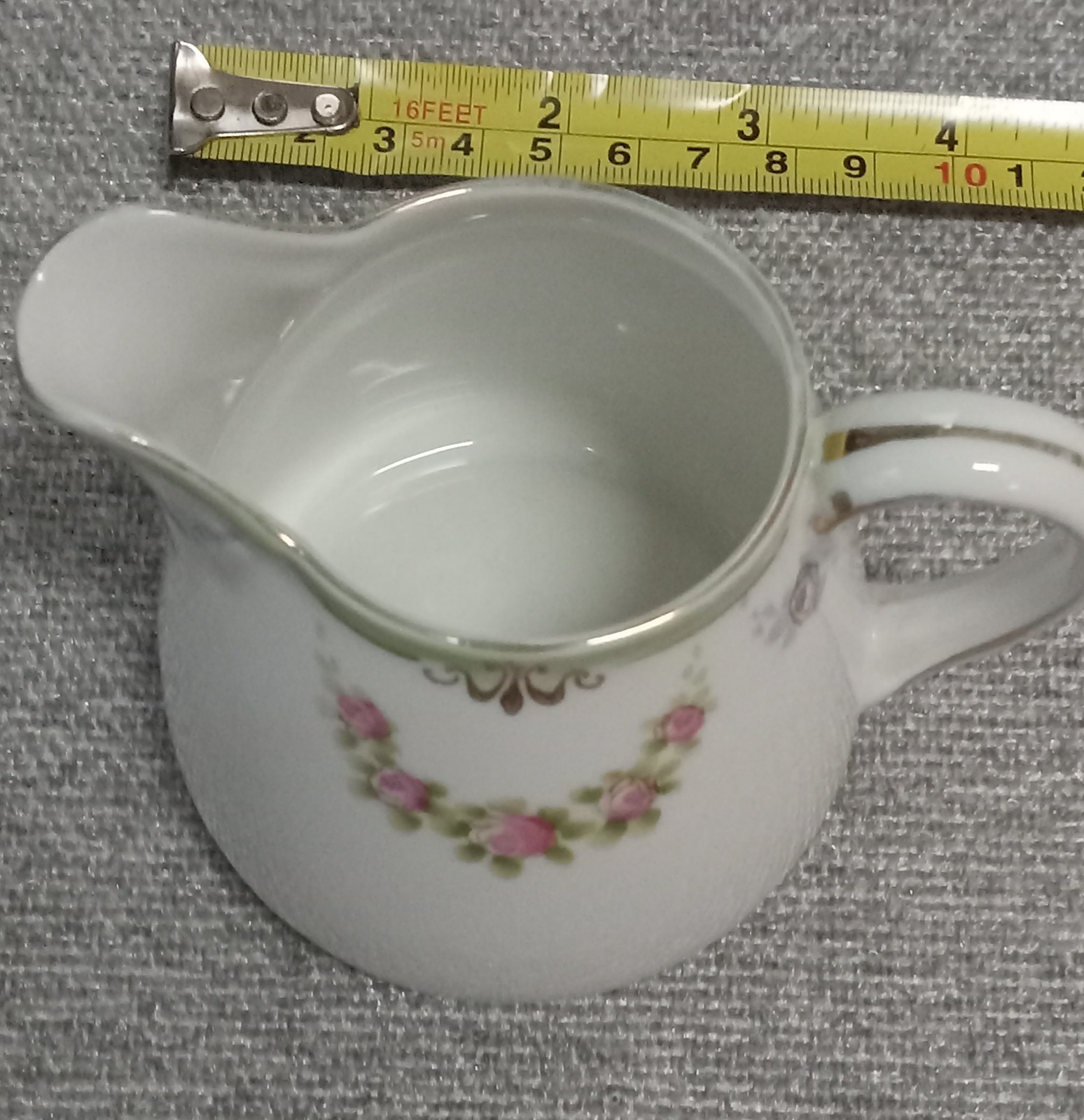 Antique Porcelain Creamer and Saucer Set from Noritake Nippon