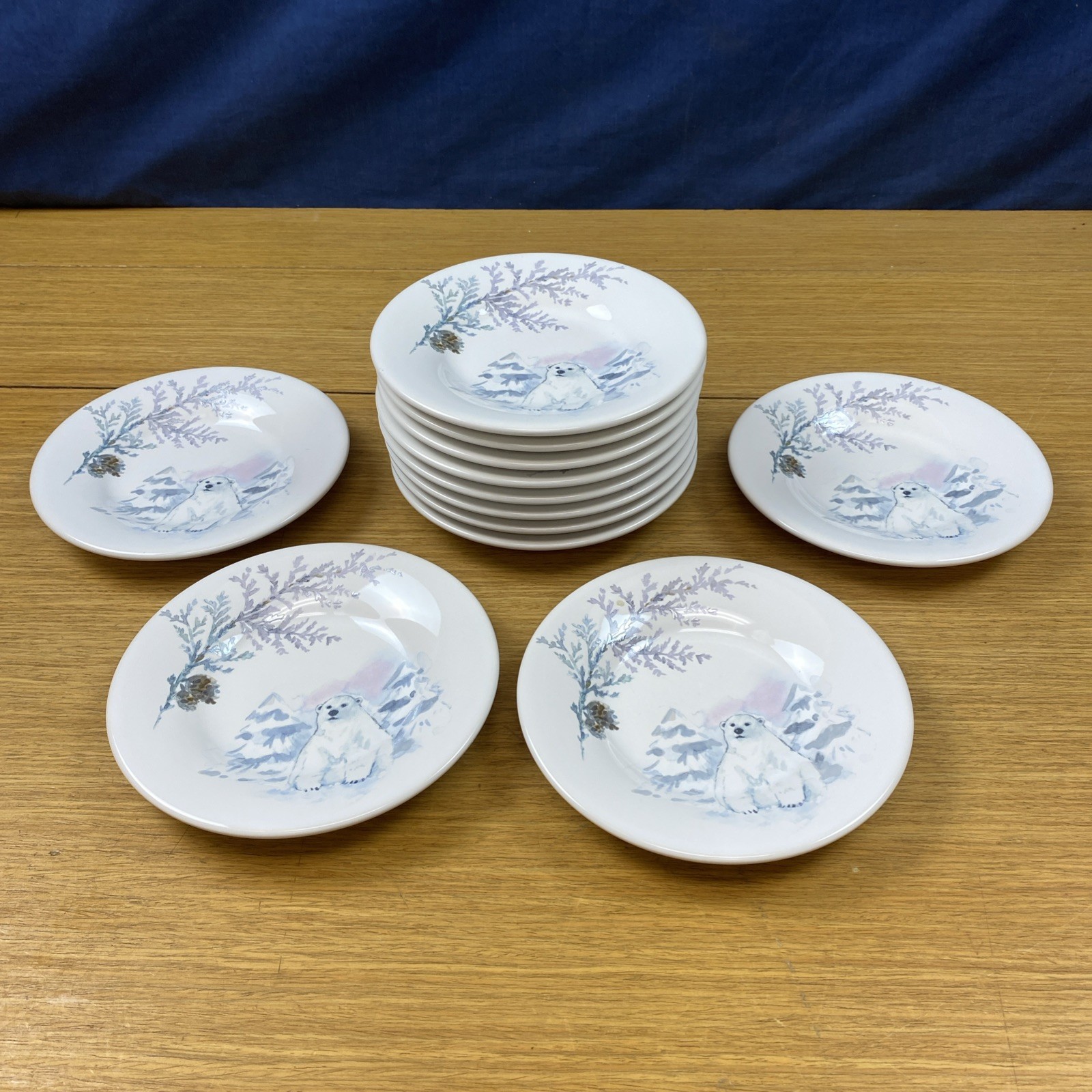 12 Pfaltzgraff Winter Frost 6 1/2” Bread Plates – USA
