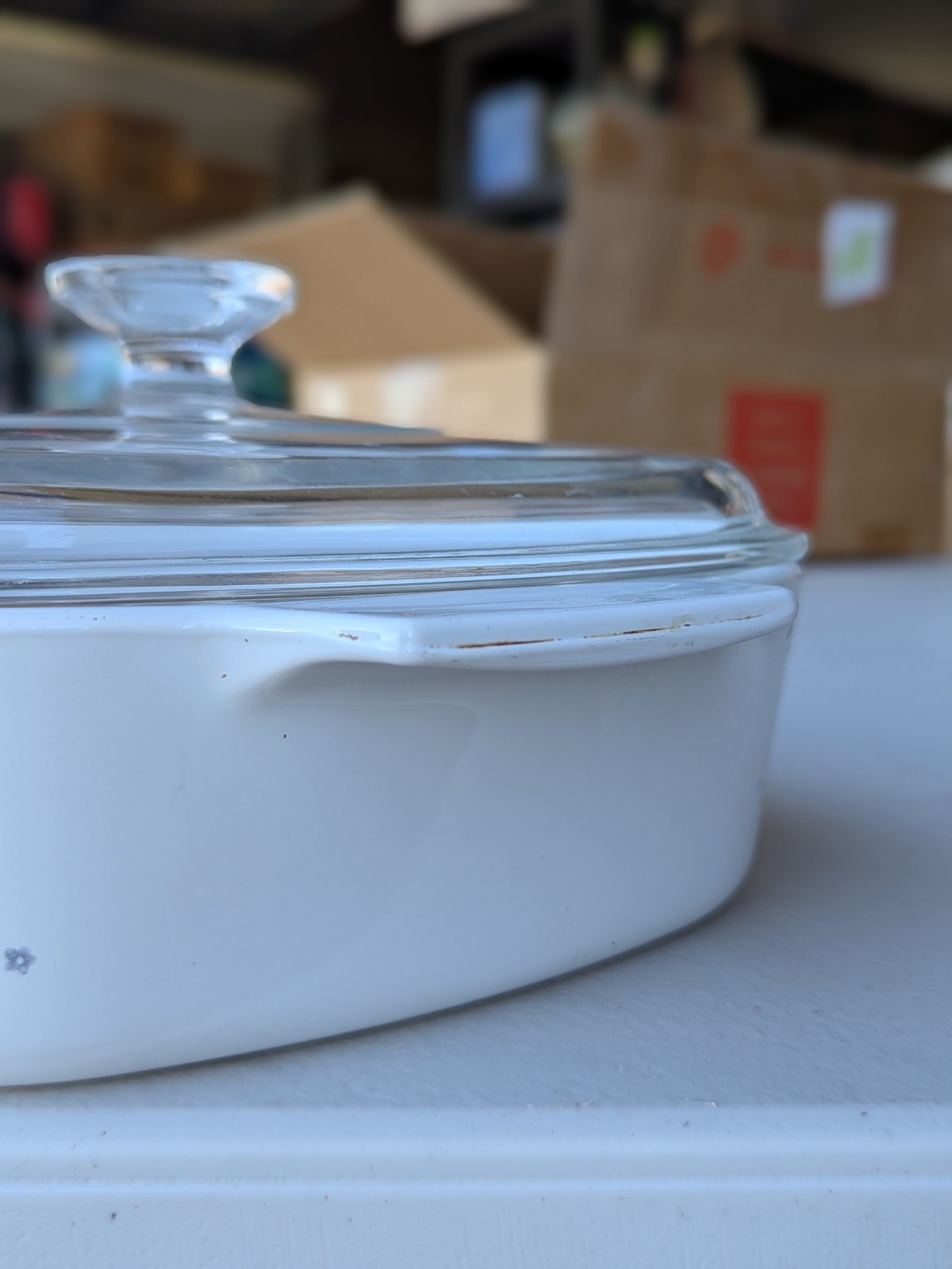 Corning Ware A-2-B 2 Liter English Meadow Casserole Dish w/ Glass Pyrex Lid
