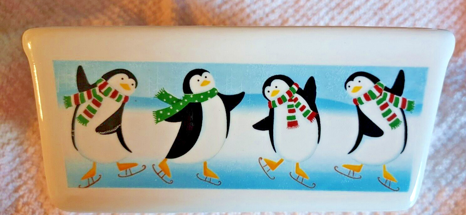 Christmas Tree Shop Nantucket Holiday Mini Loaf Butter Candy Dish Tub Oven safe