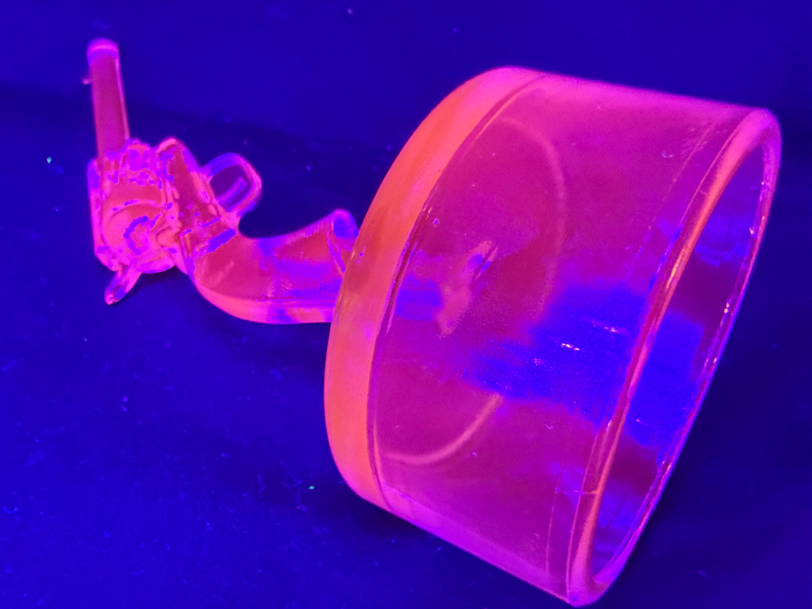 Blue Vaseline glass Colt Revolver pistol uranium single action army gun western