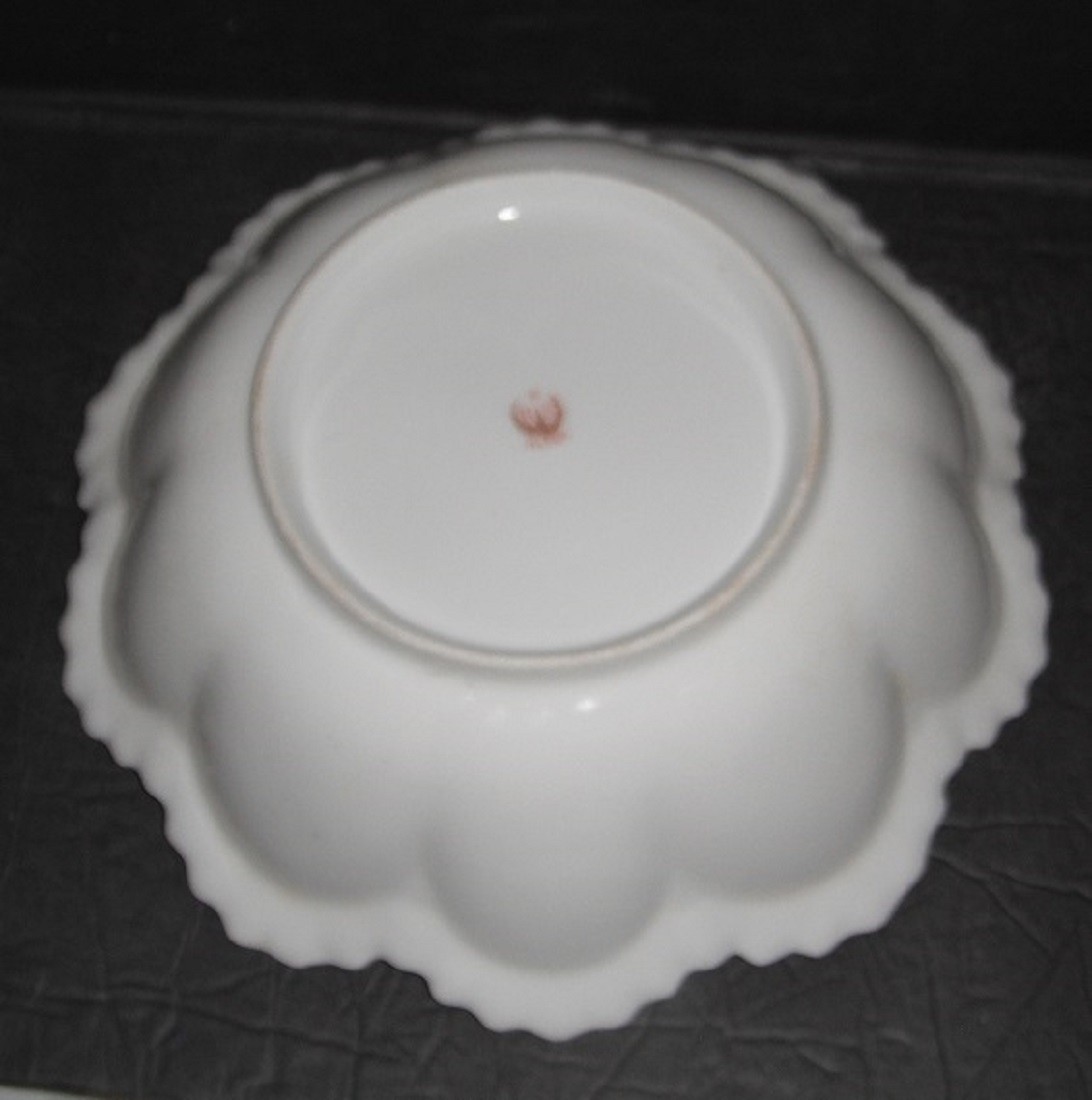Wonderful Antique RS Prussia 10-1/2″ Hand Painted Bowl
