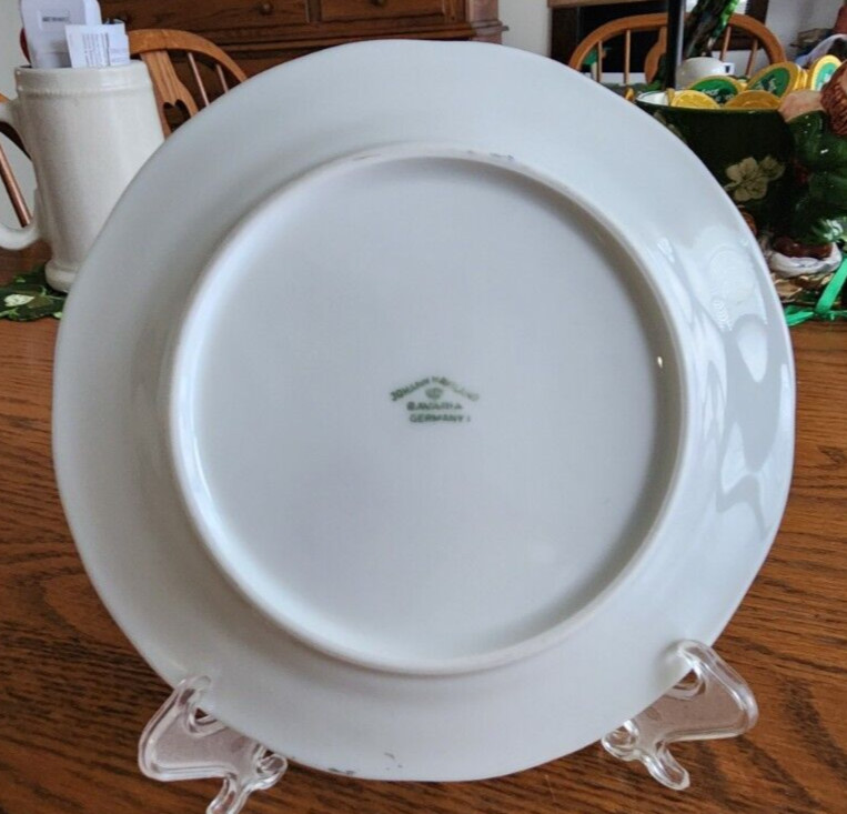 Blue Garland Dessert Bread Plates 6″ (pairs) Johann Haviland White Blue Platinum