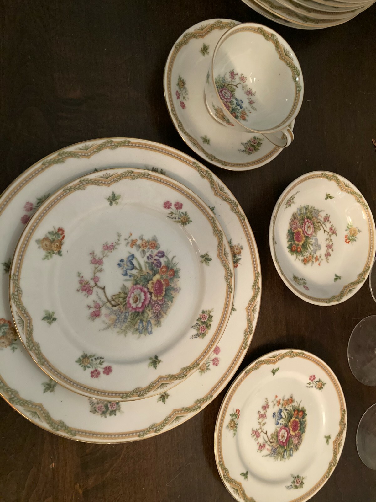 VTG!! Fuji China “Fleurette” (Set of 70) Made in Occupied Japan Gorgeous Set