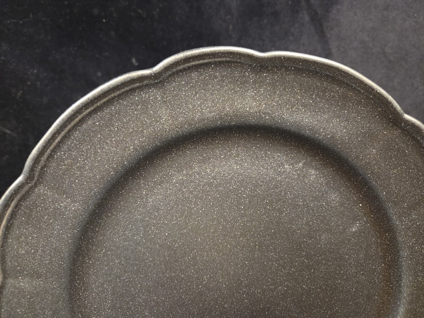 4 Home Beautiful Stoneware 10.25 In. Dinner Plate Set Matte Black