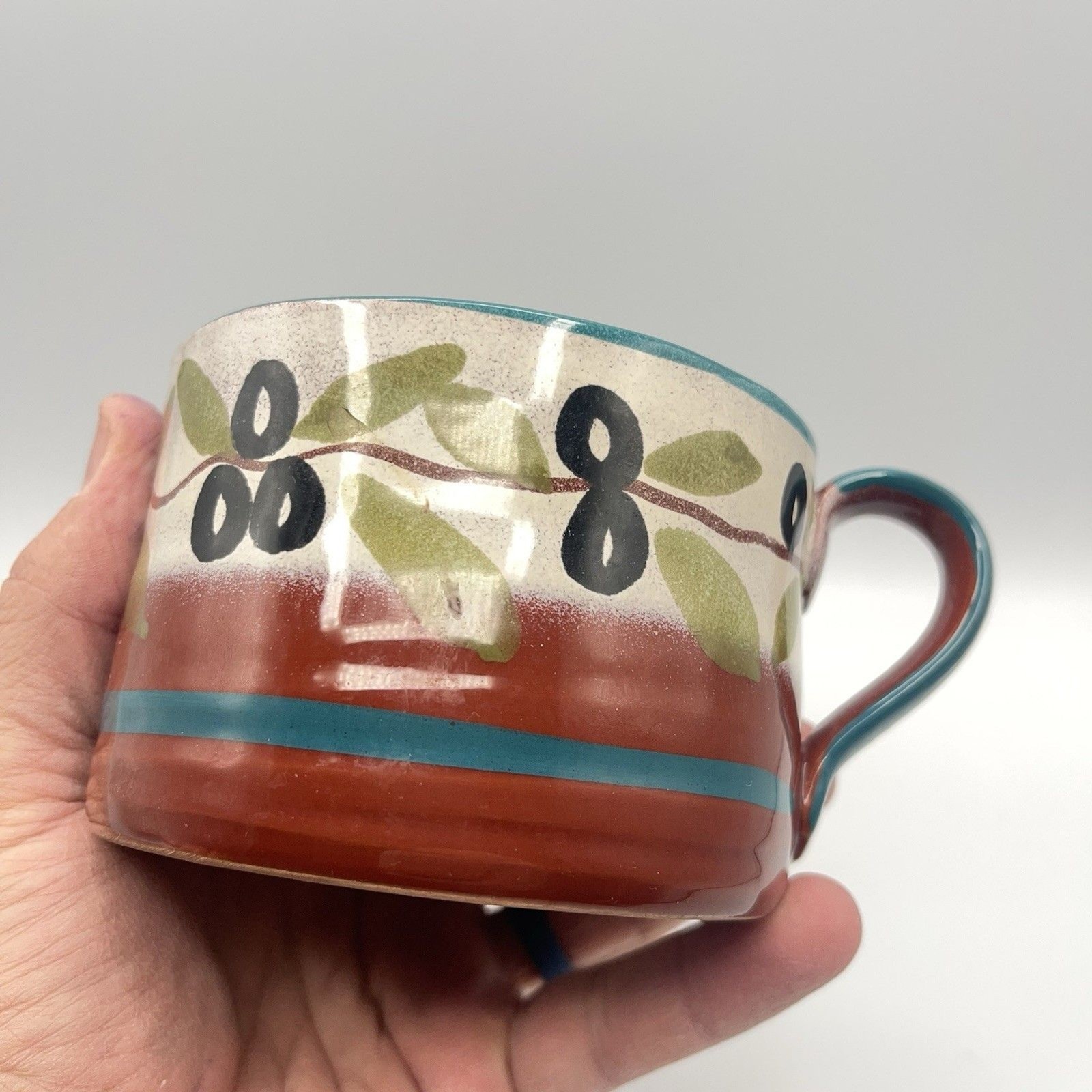 Handpainted Studio Art Mug – Olives
