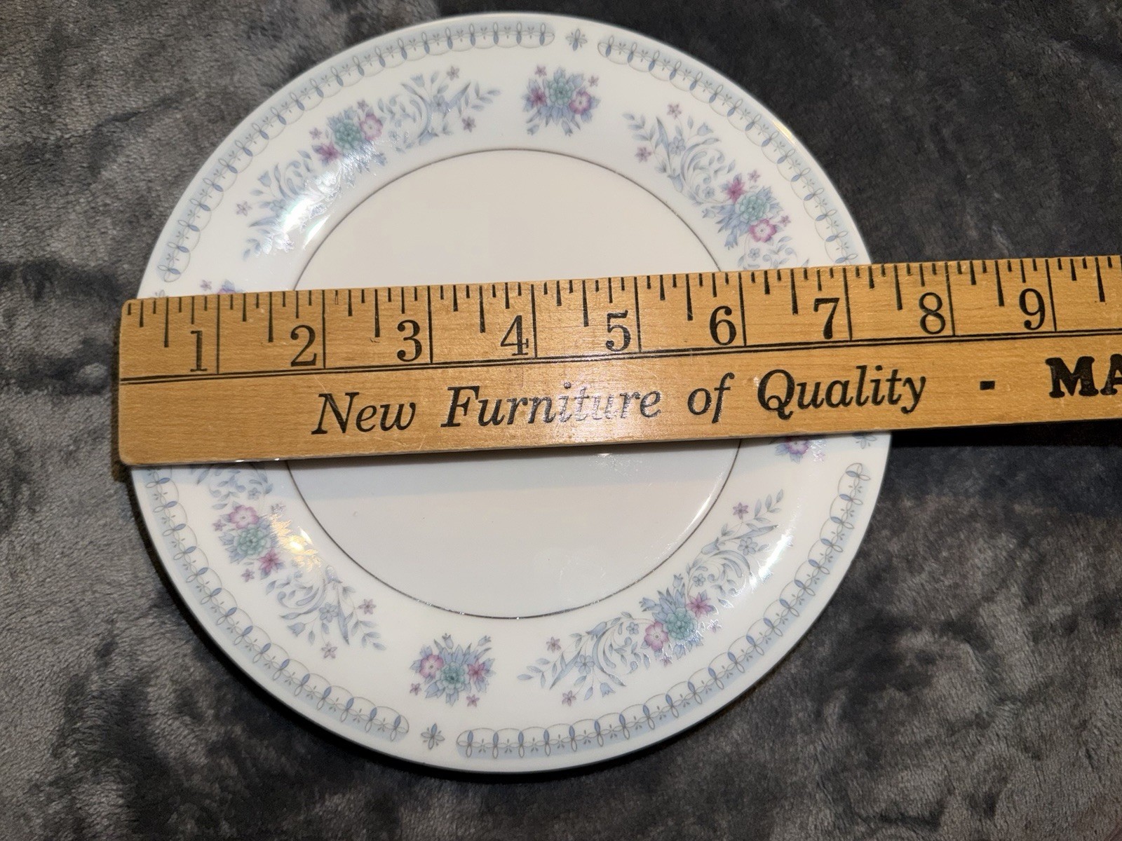 Crown Ming China, Harmony Salad Plates, Blue Floral