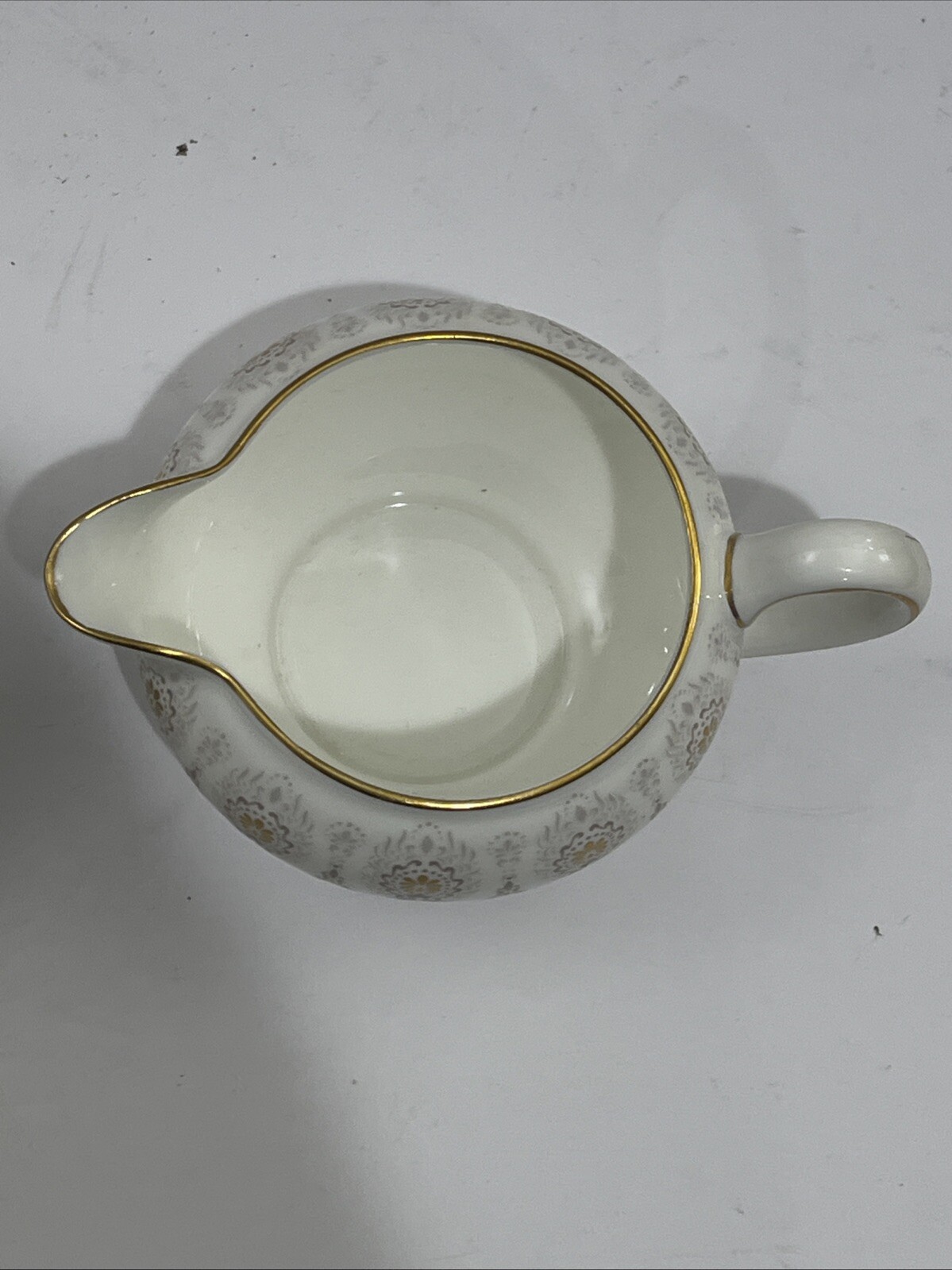 Vintage Wedgwood Medina Beige Bone China Set Of Sugar Bowl With Lid And Creamer