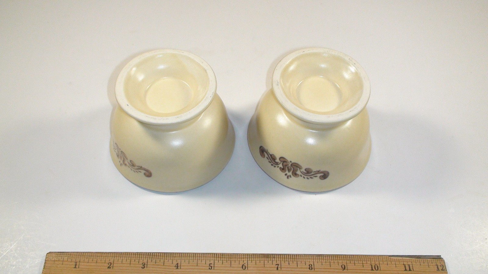 Set of 2 Pfaltzgraff Village Berry / Dessert Footed / Pedestal Bowl – 4.25″ X 3″