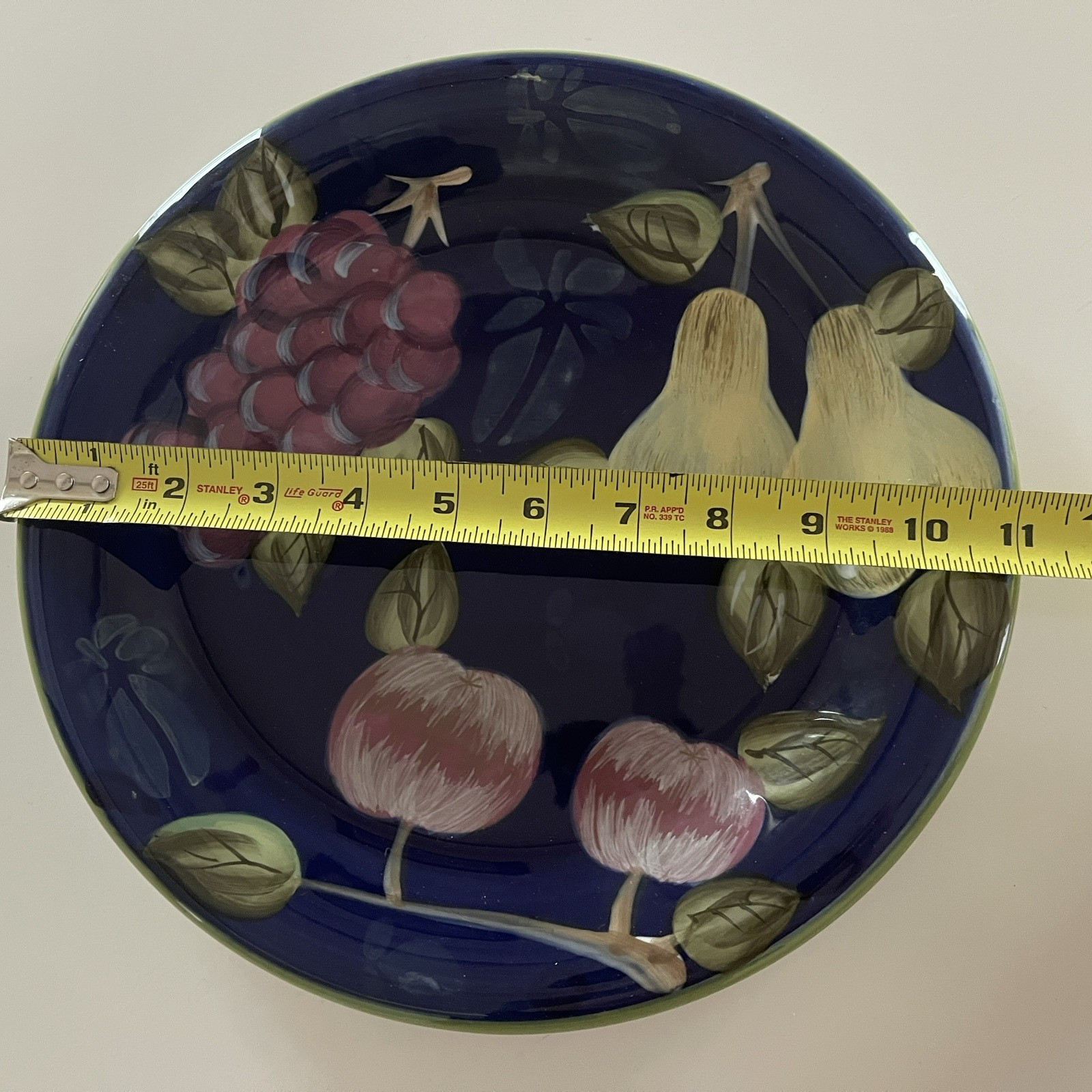 Certified International Patricia Brubaker Dinner Plate Fruits 11″