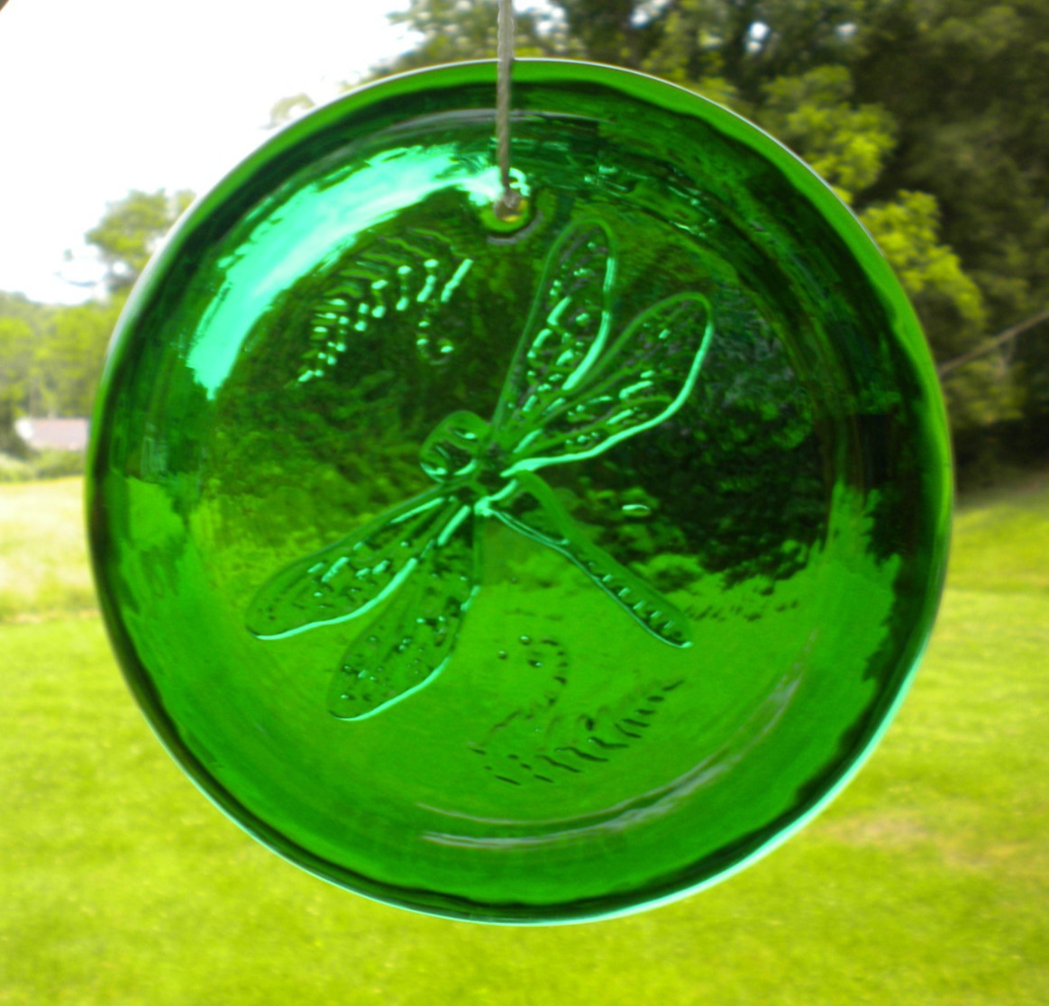 Blenko Glass Suncatcher – Dragonfly – Clover