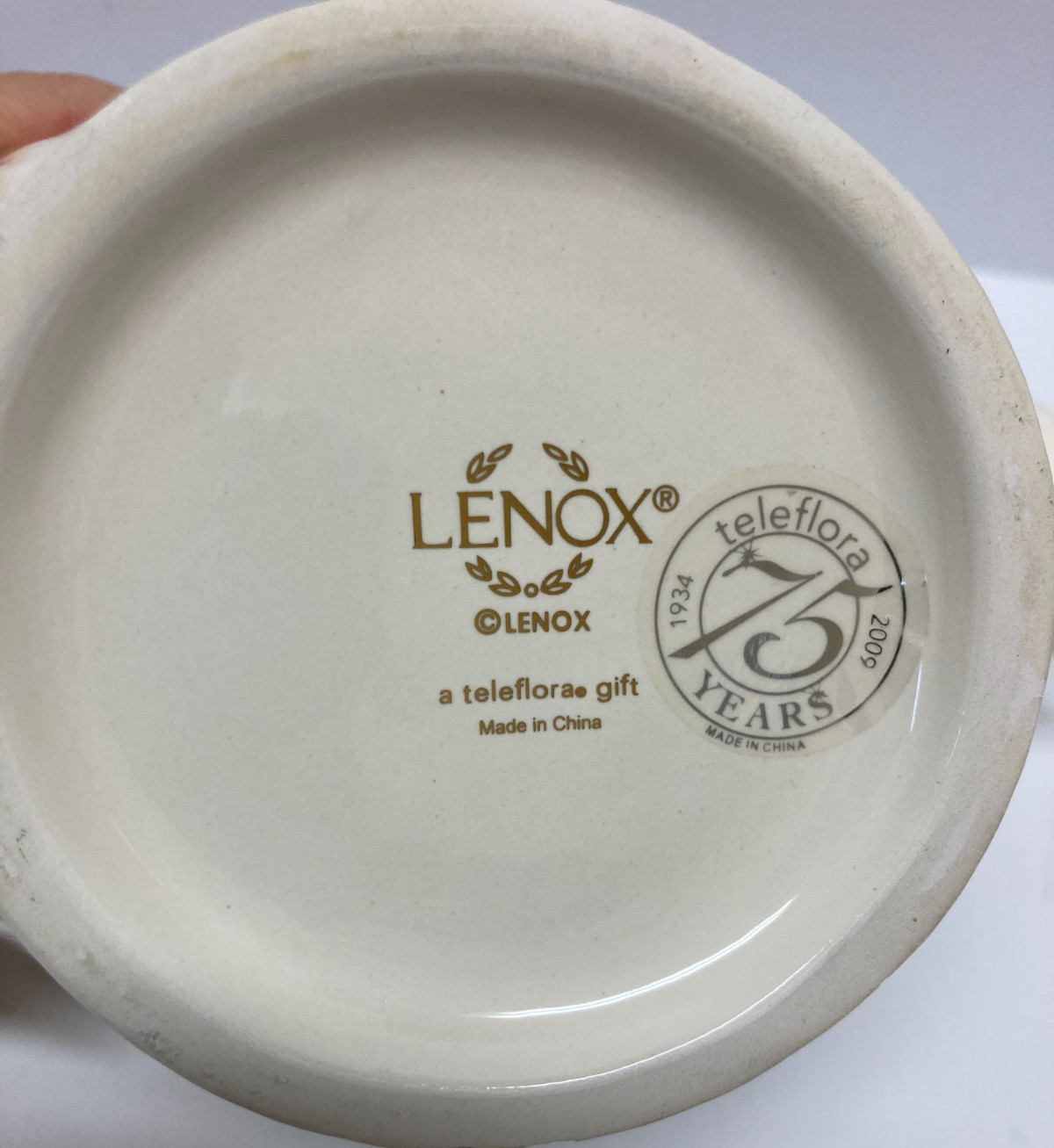 2009 Lenox 75th Anniversary Leaf Ceramic Gravy Boat Planter Ivory White – Lovely