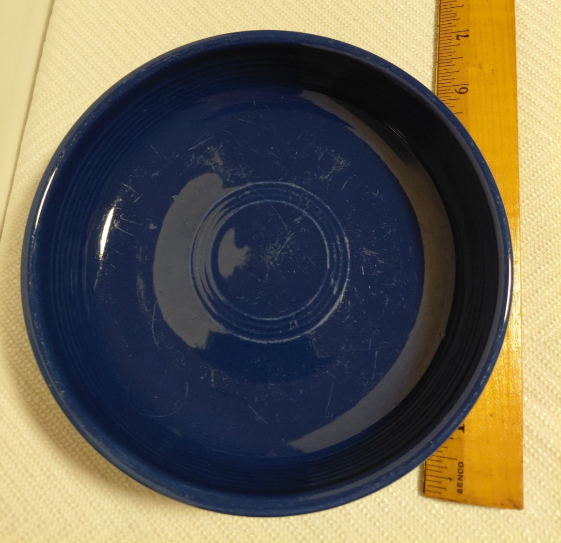 Wet foot – original Cobalt Blue Fiesta Dessert/Berry Bowl-6.25″-Circa 1936-1951