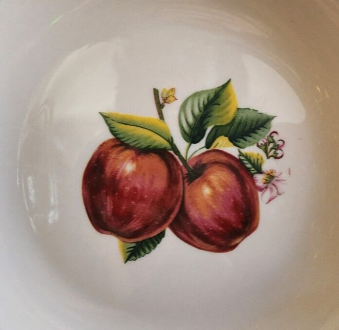 Apple Dinner Plate (s) 10 1/4″ China Pearl Casuals Stoneware Red Green !