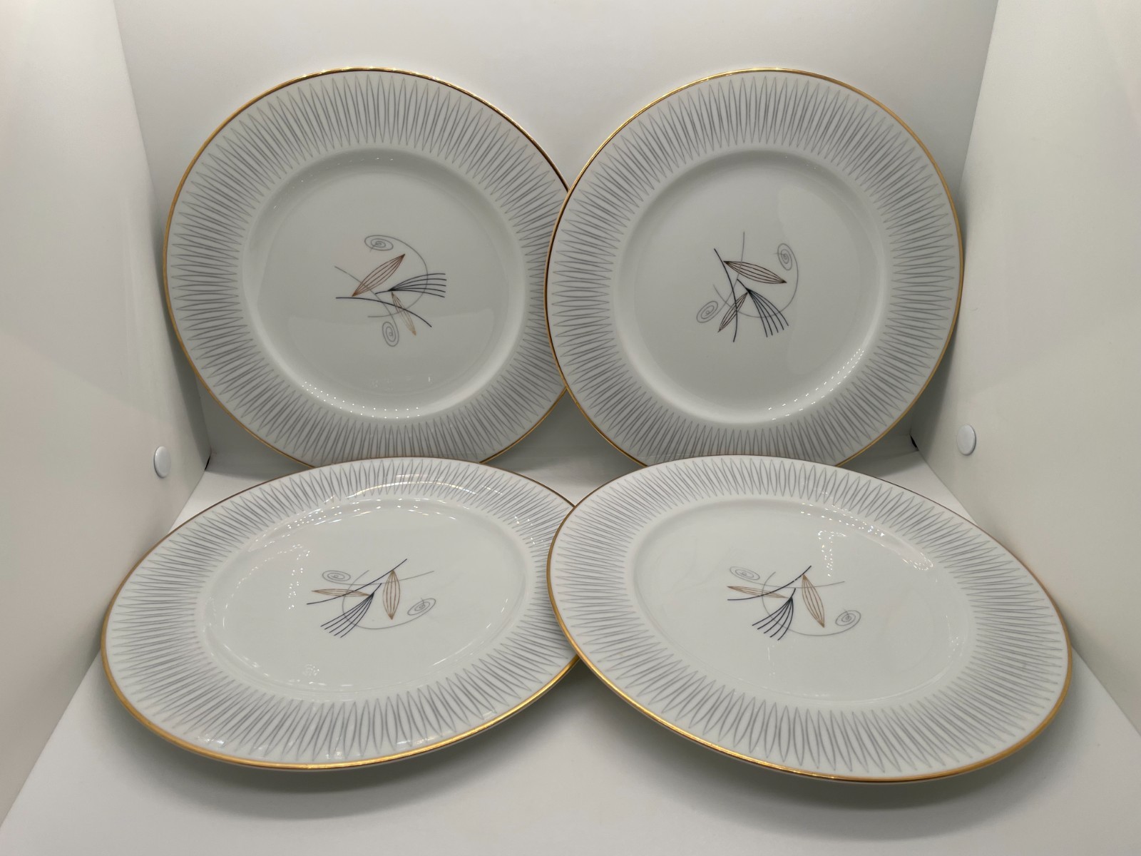 Noritake Clinton 8 3/8 Inch Salad Plate Set of 4 Great