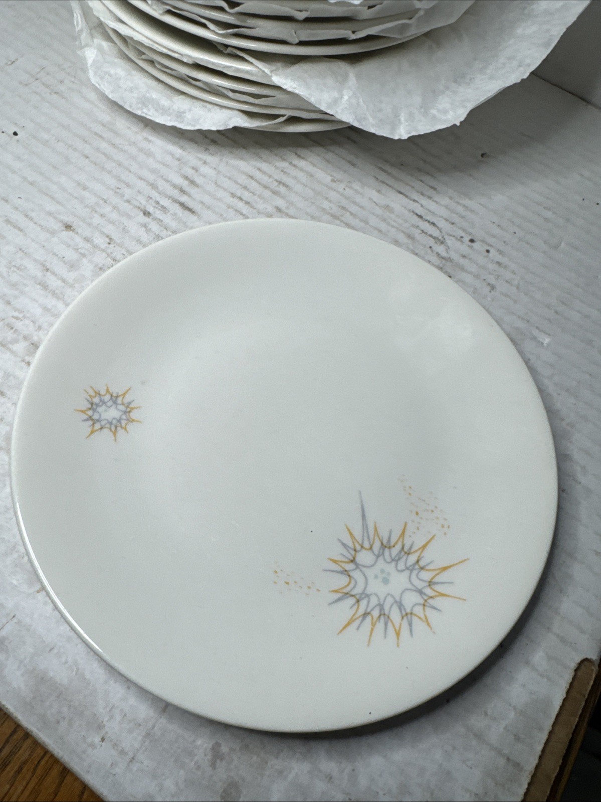 MCM Iroquois Impromptu by Ben Seibel Atomic Burst 6.5” Small Plate USA 1956 Dl