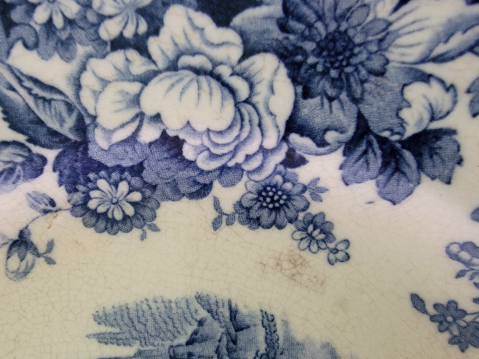 early blue transferware kenilworth Allertons Ltd England