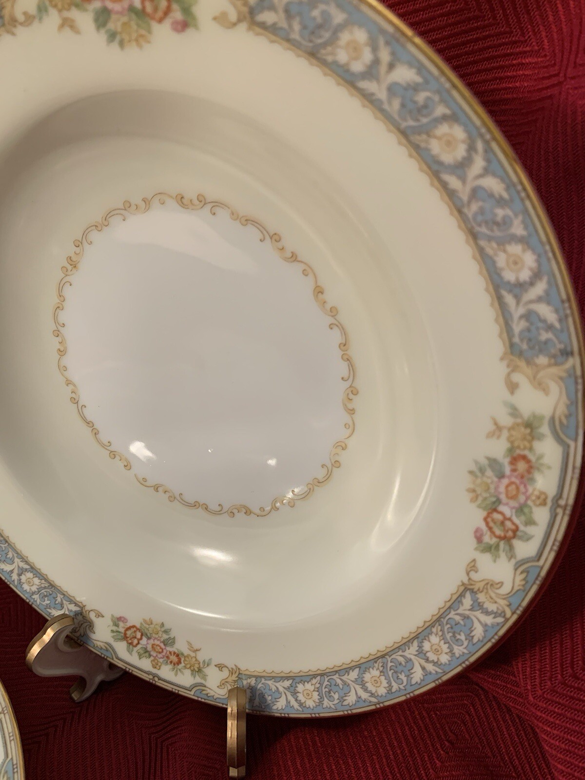 Set of 3 Noritake Royce 660 Soup/Salad Bowls Floral & Gold Trim Mint!