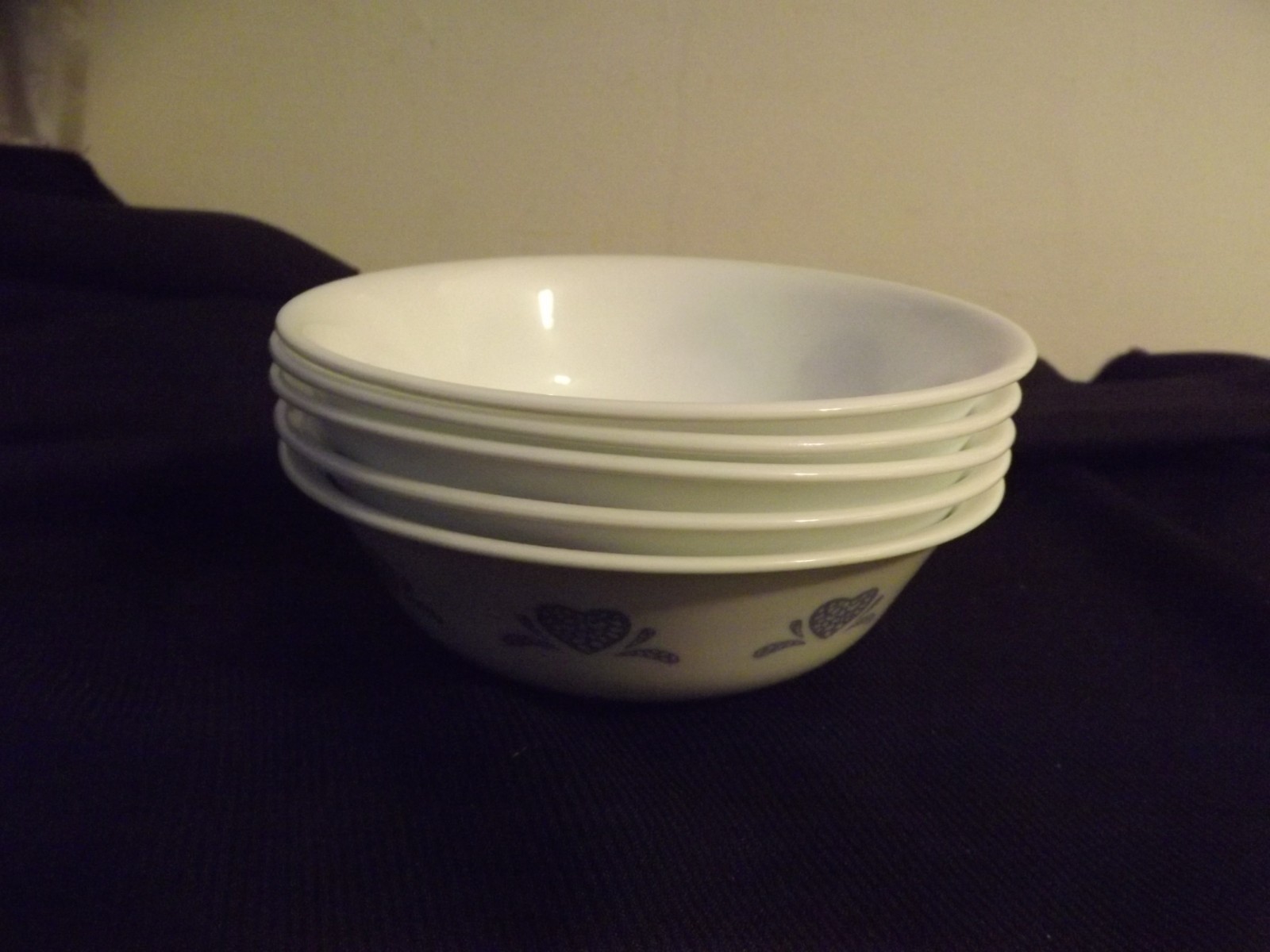 CORELLE CORNING BLUE HEARTS choose plates or bowls