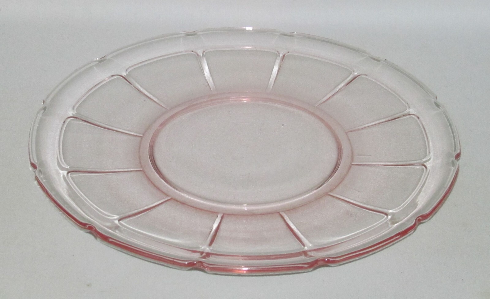 Diamond Glass Co. VICTORY Pink Salad Plate