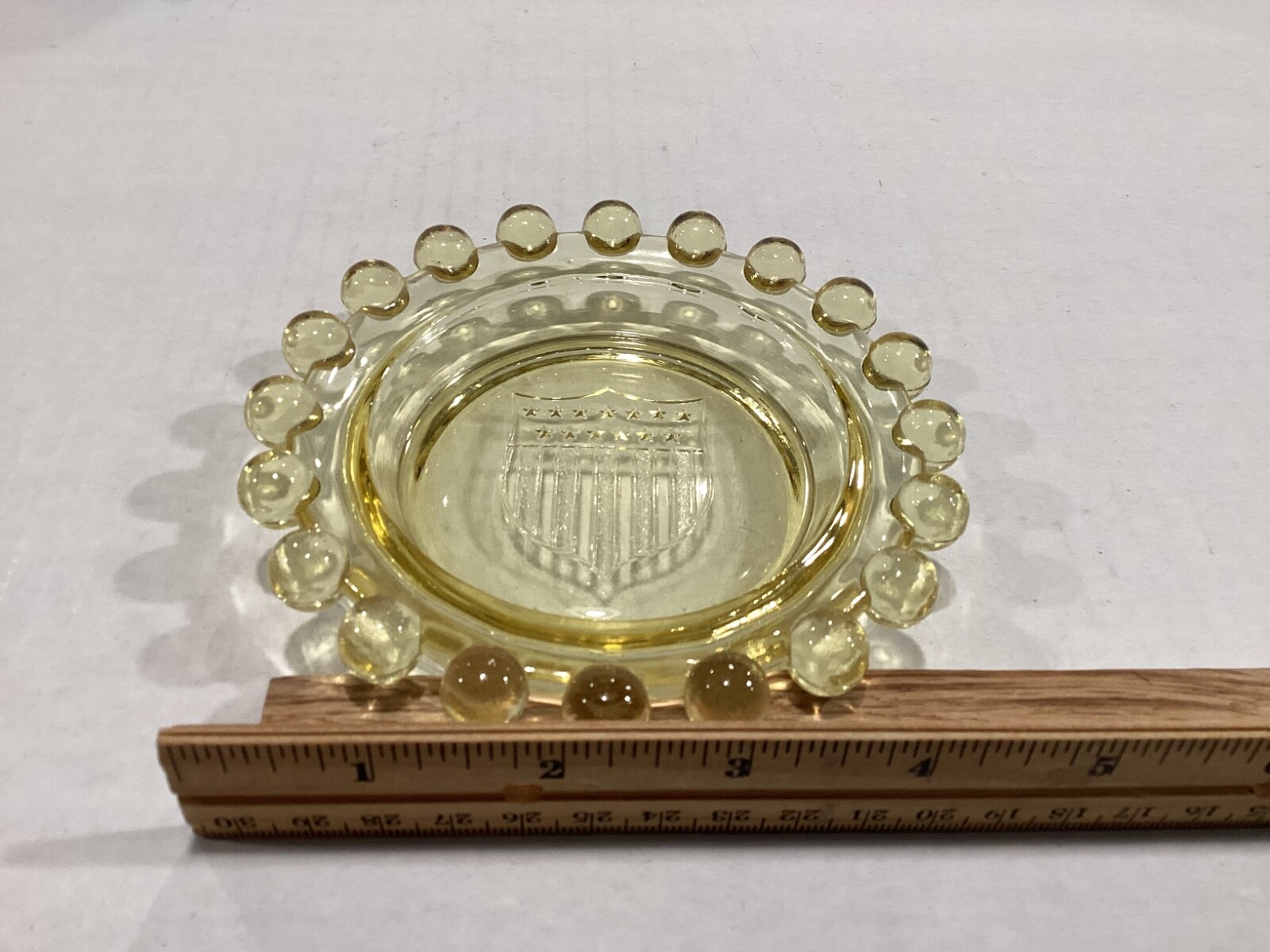 Imperial Candlewick WWII Victory Ash Tray set of 3