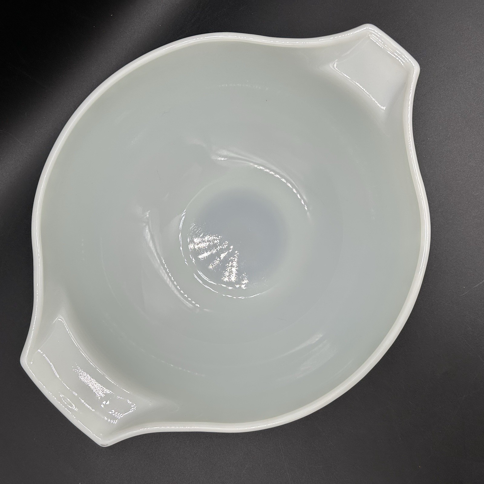 Pyrex 444 4L Mixing Bowl Old Town Blue Onion Speckled Wheat Tan Vintage