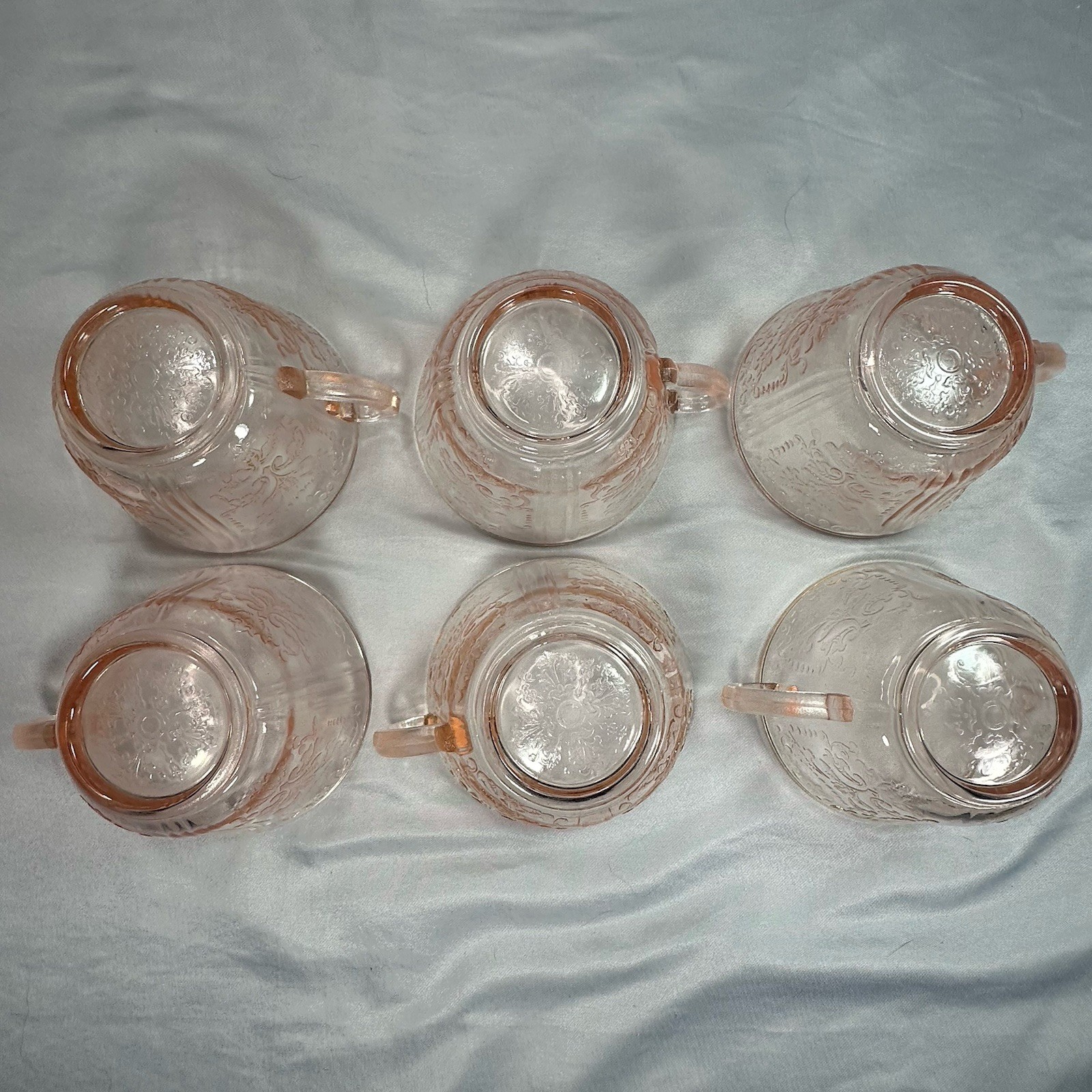 Vtg Macbeth Evans American Sweetheart Pink Depression Glass 2pc Cup Saucer Set