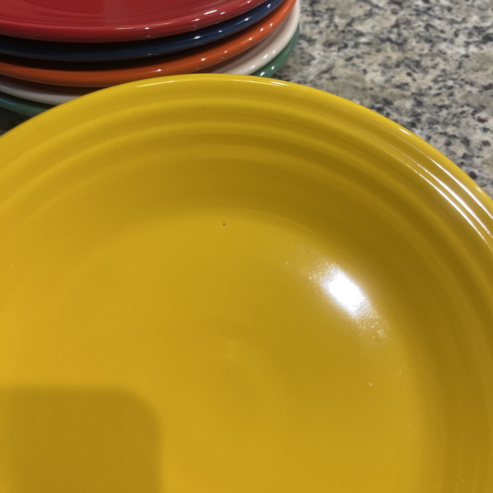 NEW MIX SET (6) 9” MIXED COLOR LUNCH PLATES FIESTA