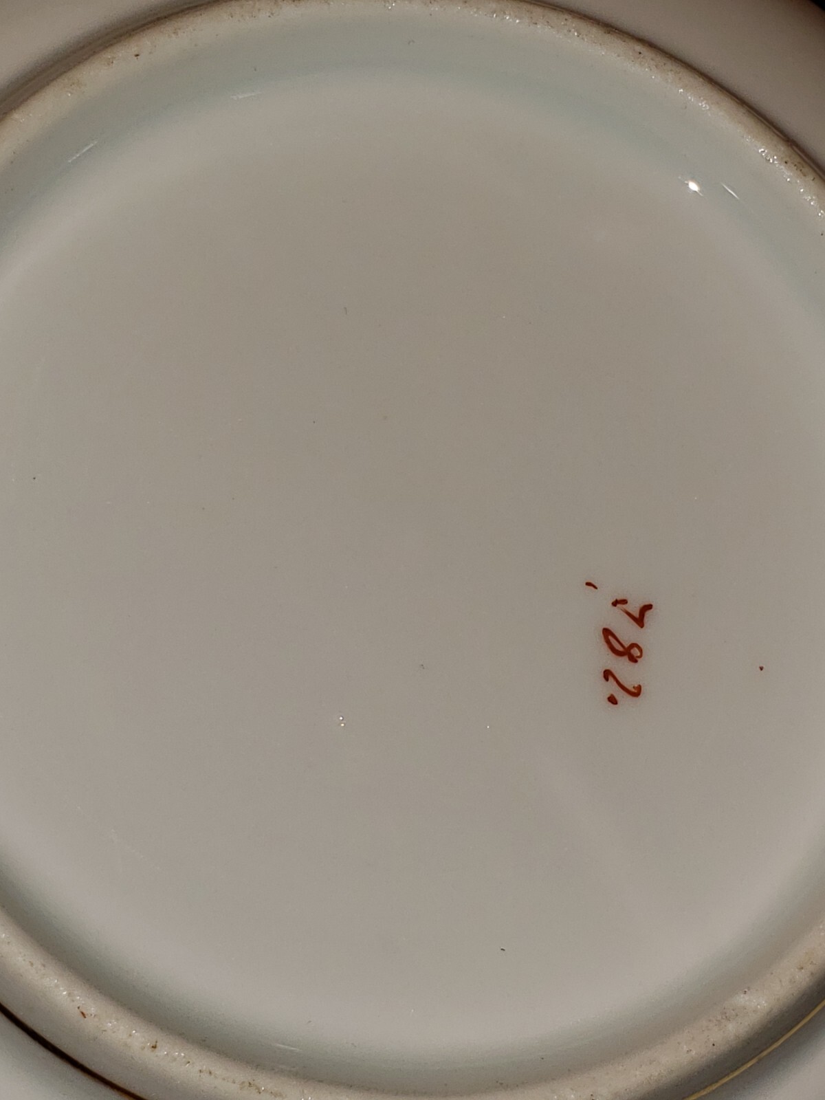 Antique Porcelain Limoges Umarked Large Floral Sugar Bowl w/ Lid 7″