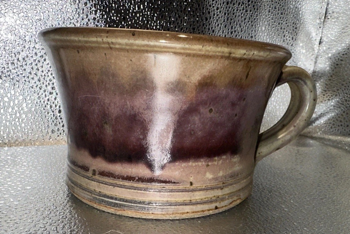 NICHOLS POTTERY Brown Tan Stoneware Civil War Cup – North Carolina
