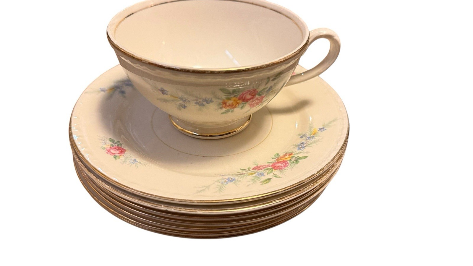 Cashmere” pattern by Homer Laughlin Teacup Set