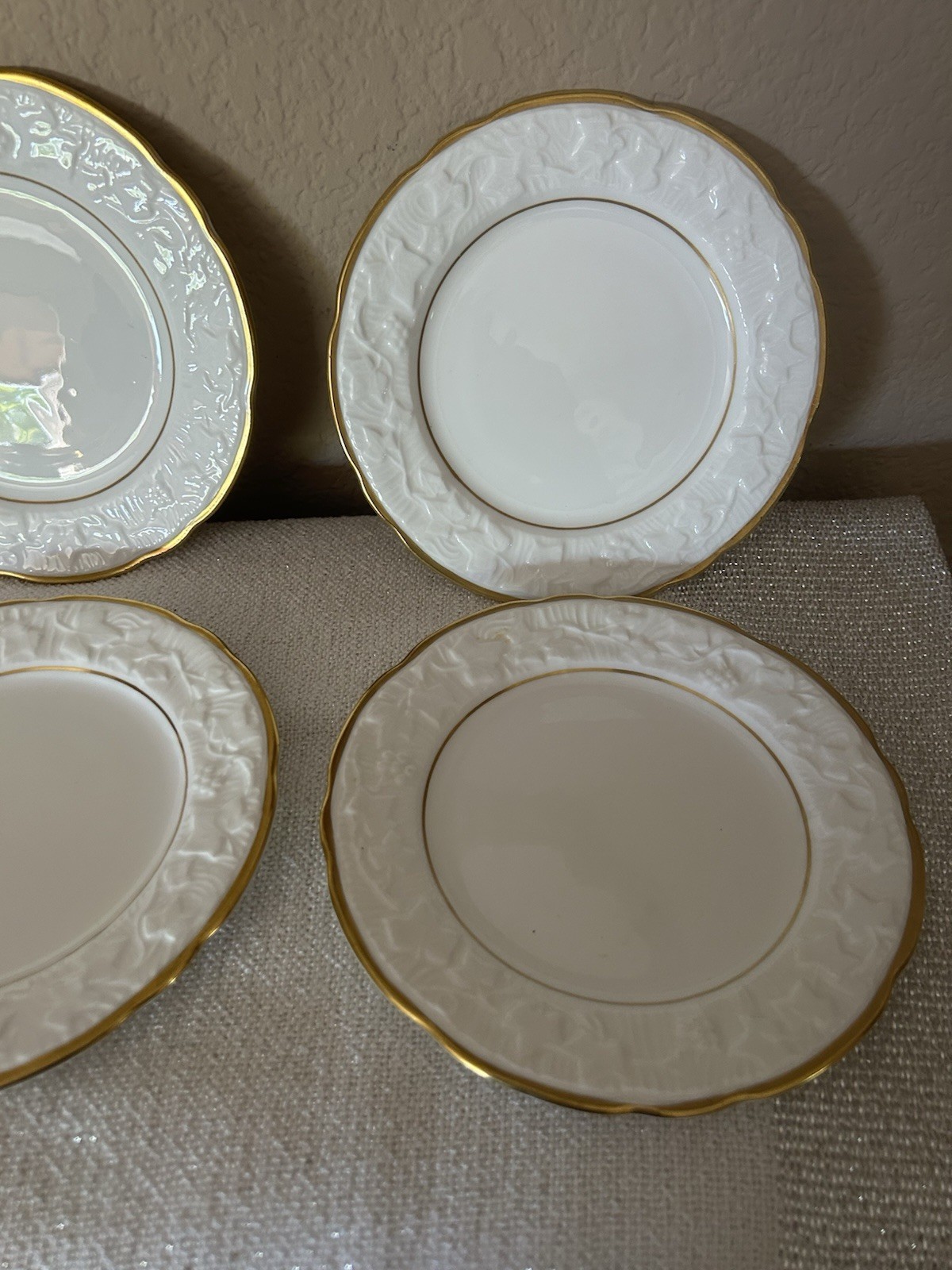 Set of 6 Royal Stafford ‘Old English Oak Gold’ 6-1/2” Bread Plates-#764261