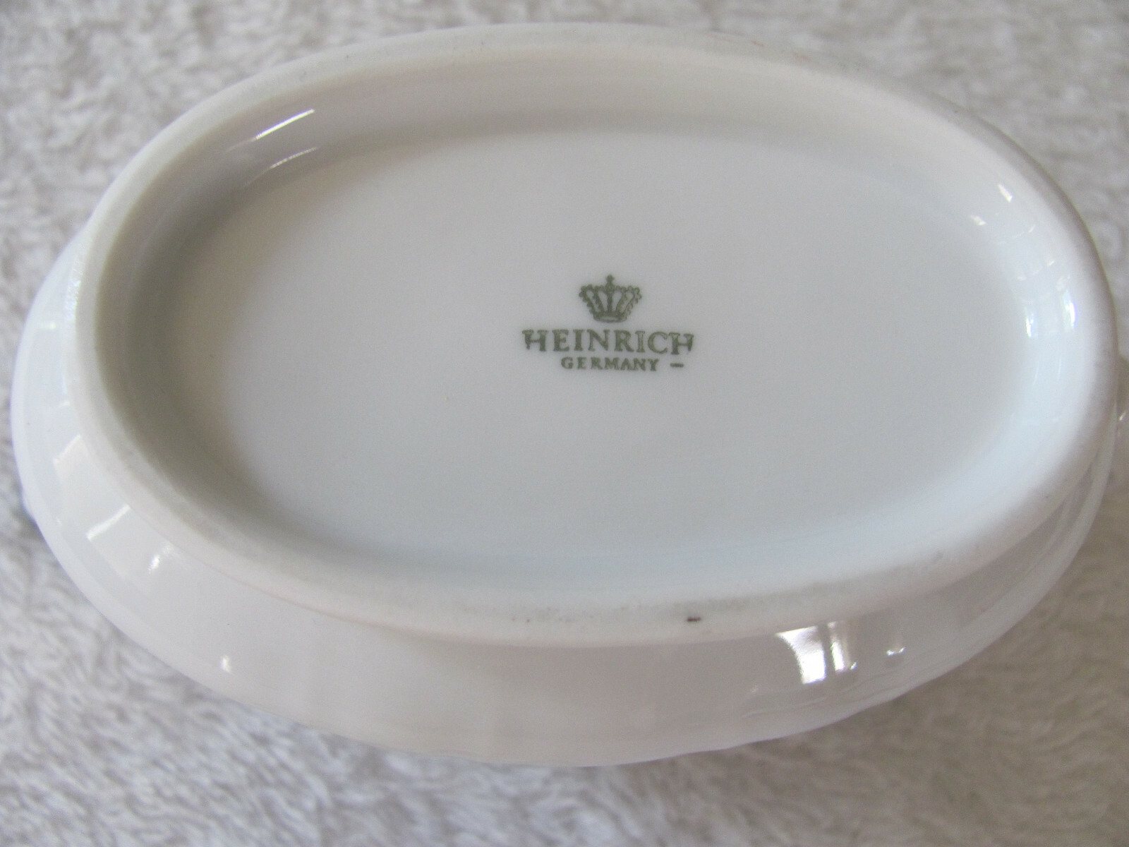 Heinrich Germany – Blue & White – Embossed with Flowers/Leaves – Creamer