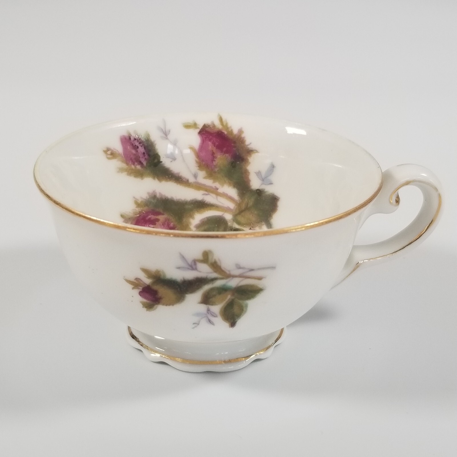 Vintage Miniature Rossetti Pink Rose Cup and Saucer Made In Occupied Japan 