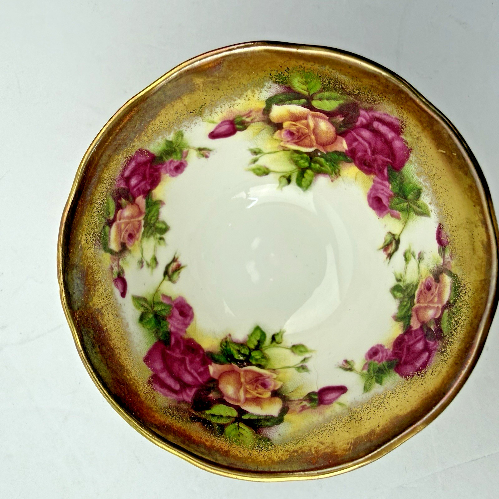 Golden Rose Royal Chelsea English Bone China Creamer And Sugar Bowl