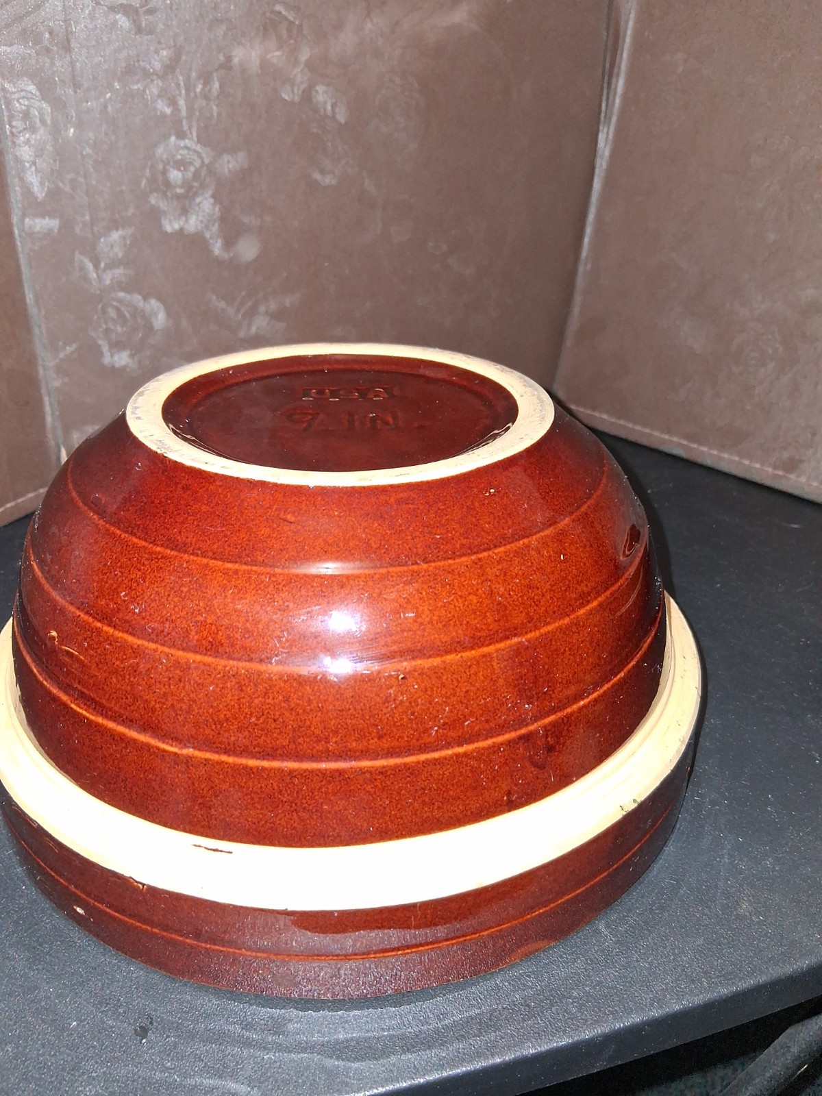 Vintage McCoy Brown Beehive Stoneware Mixing Bowls USA 5″, 8″, & 9″