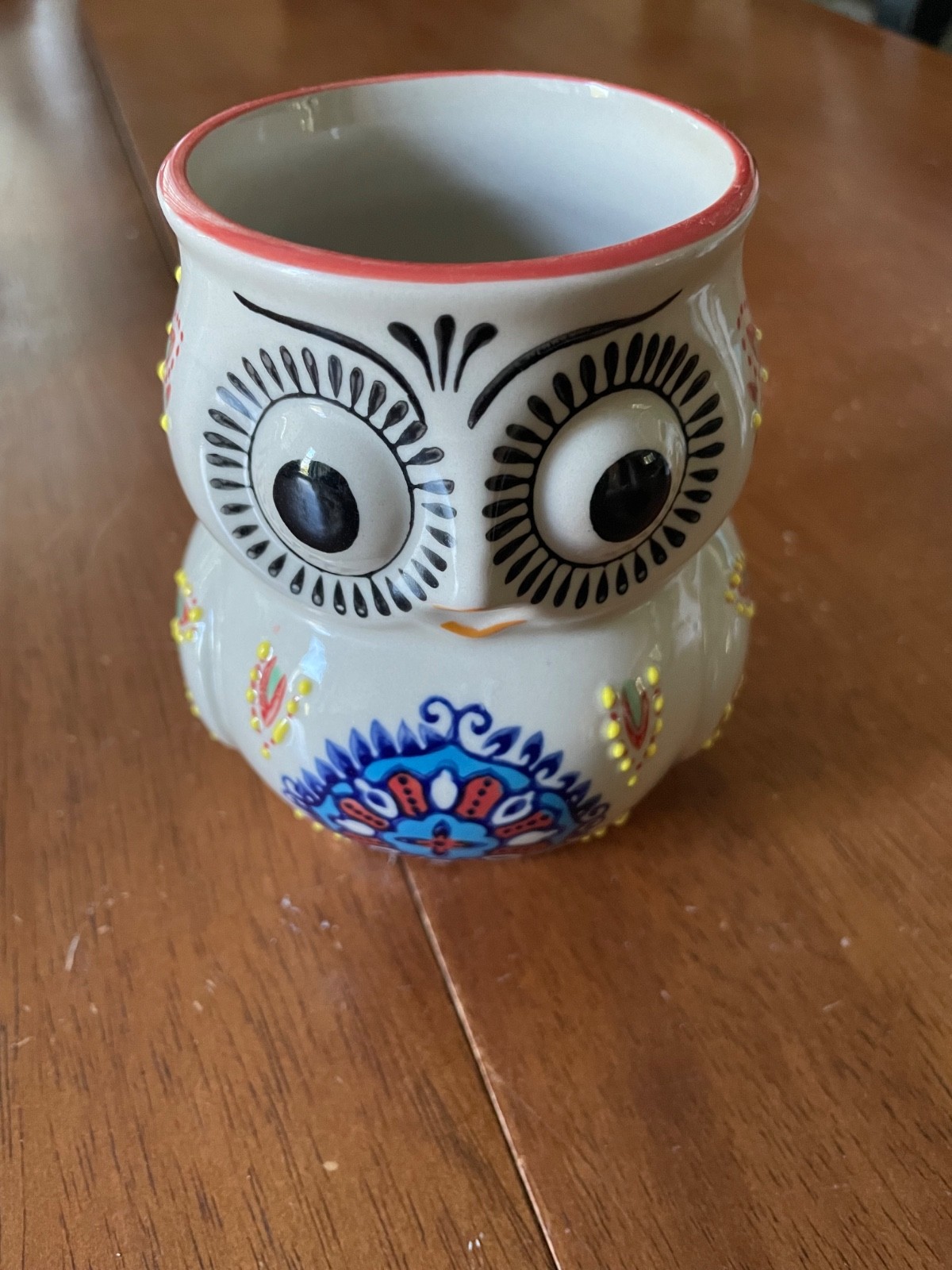 Yokohama Studio Miyabi Owl Mug Hand Painted Ceramic 3D Coffee Tea Cup Japan