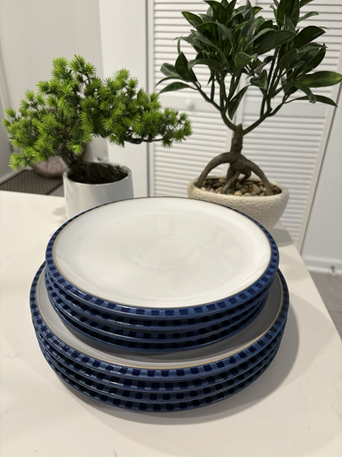 Denby England Stoneware Dinner Plate & Bowl 12 Piece Set $799 msrp, NWOT