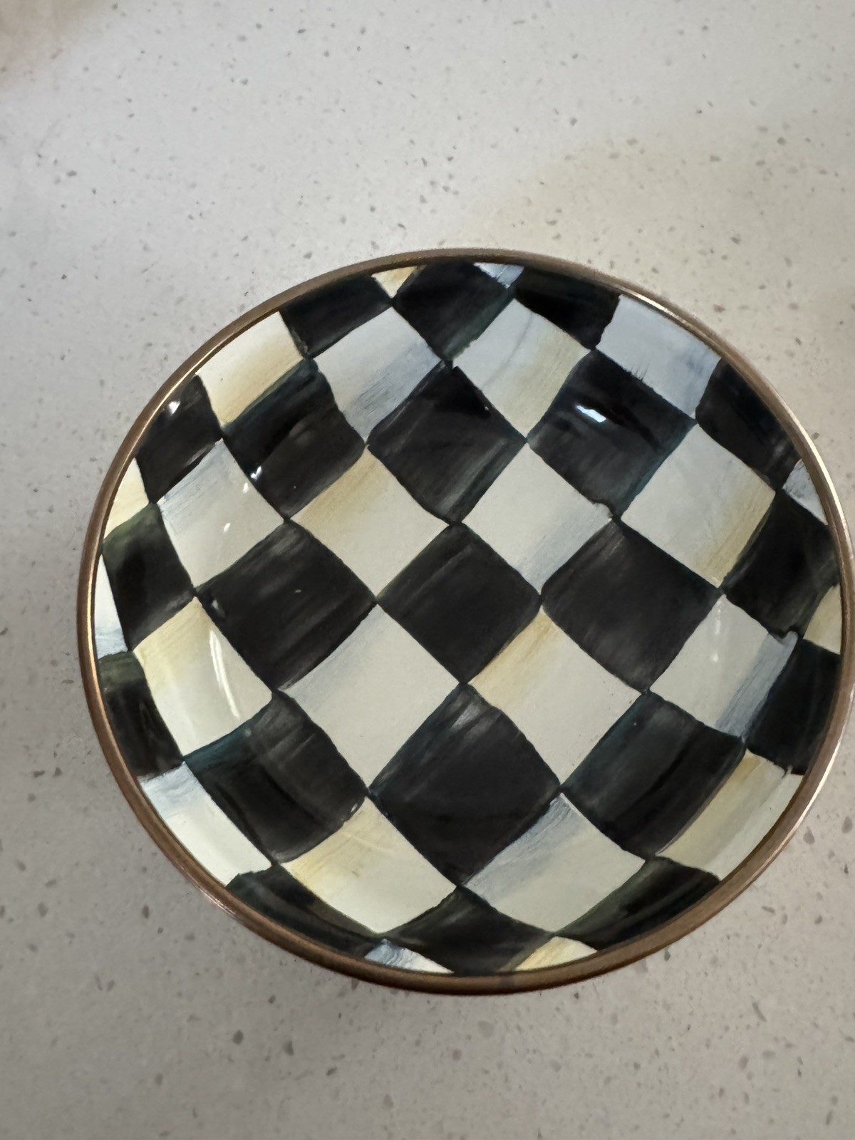 Mackenzie Childs Courtly Check New relish Dish Great For Dips And Do Dads