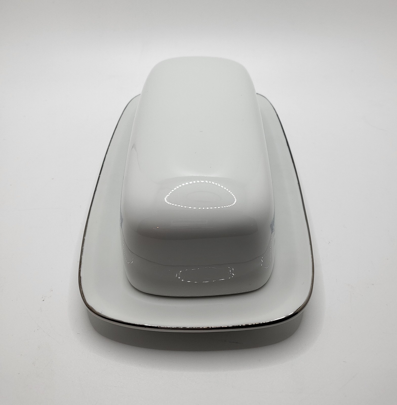 Sheffield Blue Whisper Butter Dish Porcelain Vintage