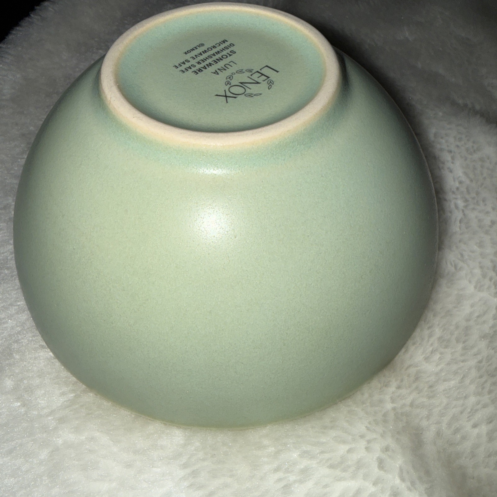 LUNA GREEN 3 PIECES BY LENOX CHINA 3 NESTING BOWLS 5 IN 6 IN 7 IN WIDTH BOWLS
