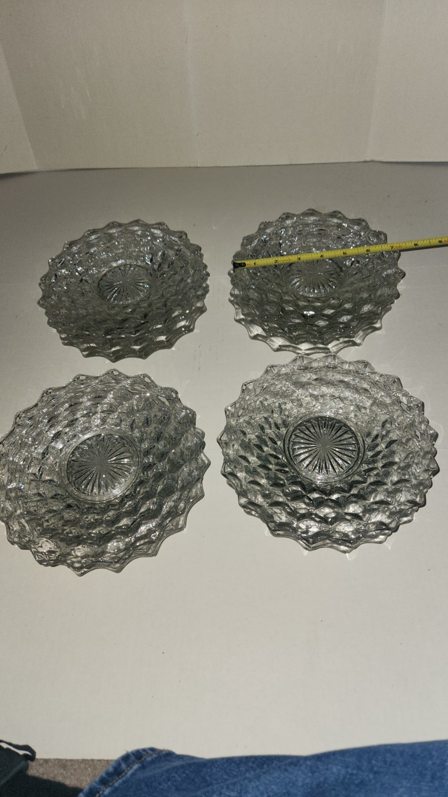 ESTATE SALE! Fostoria American Glassware Plates 7 1/2 inches 19 Total