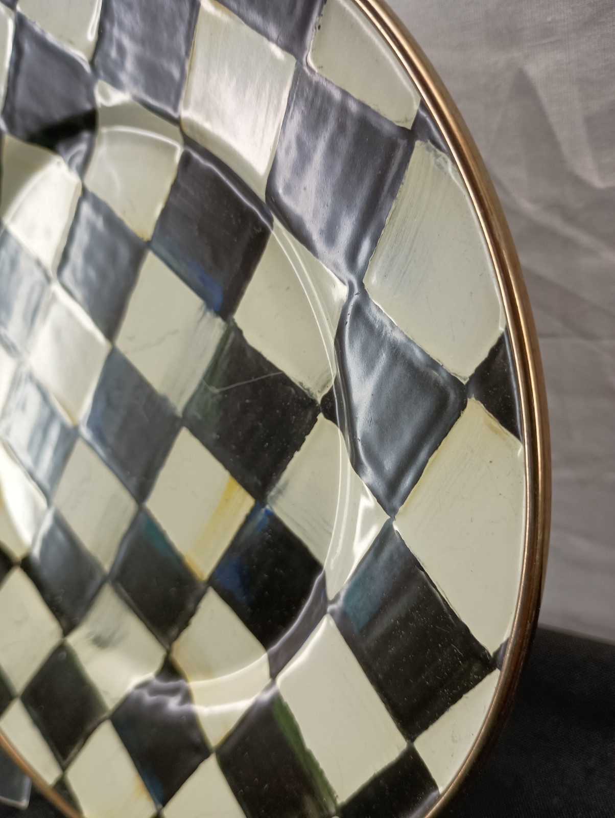 MacKenzie Childs Courtly Check Plate 8″ wide