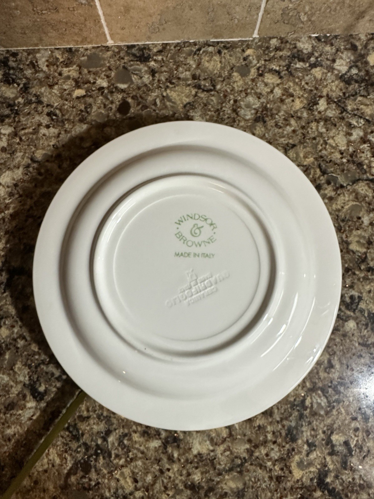 Windsor & Browne – Made In Italy, Vintage Floral Blue And White Dinner Plate