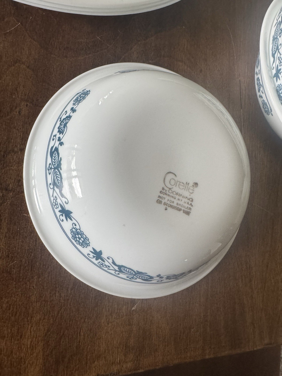 21 Piece Service For 3 Vintage Corelle Old Town Blue Onion Dinnerware Set