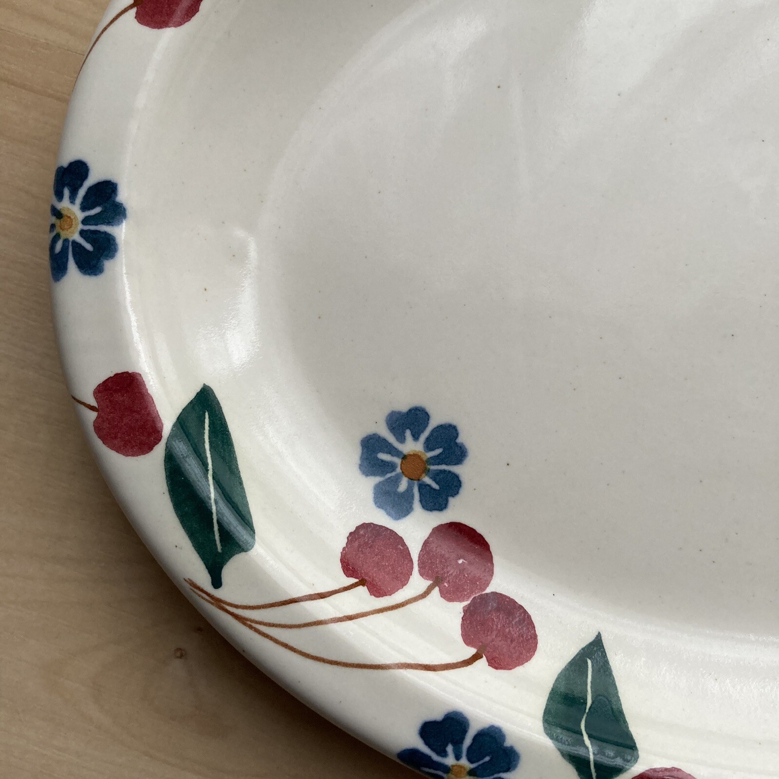 CHAPARRAL POTTERY USA OVAL PLATE PLATTER Fruit and Leaves Used