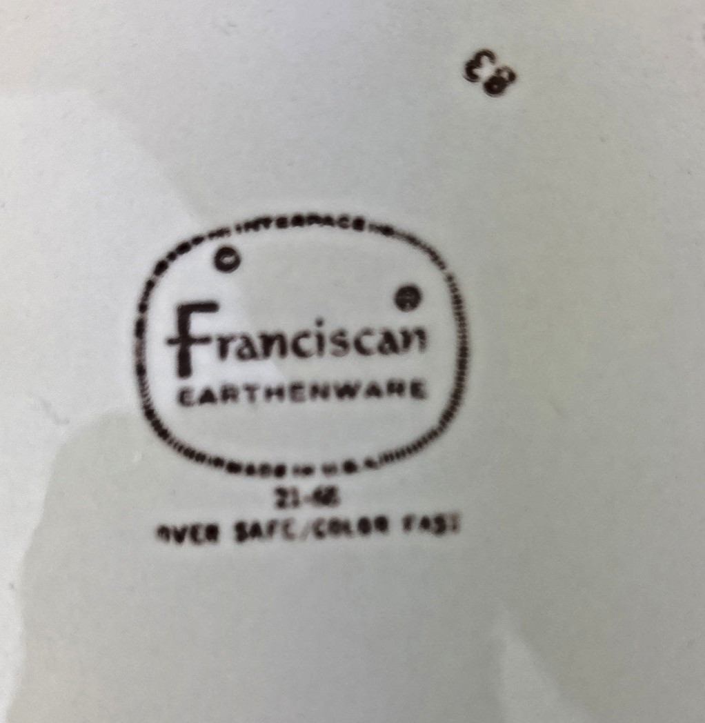 Set of 2 Franciscan Apple Dinner Plates 10 1/2″ Vintage 1963-64 FREE Shipping